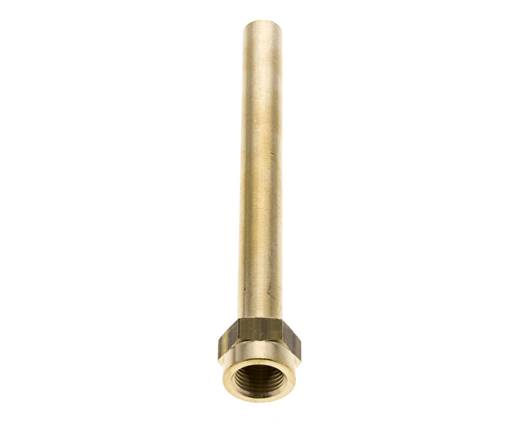 M16x1.5 Messing buis 150 mm lang met binnendraad