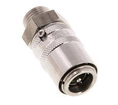 Stainless Steel DN 9 Mold Coupling Socket M16x1.5 Male Threads Double Shut-Off