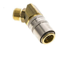 Messing DN 9 Tempereerkoppeling Snelkoppeling G 3/8 inch Buitendraad 45-deg
