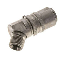 RVS DN 9 Tempereerkoppeling Snelkoppeling M16x1.5 Buitendraad 45-deg