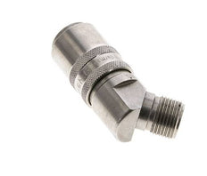RVS DN 9 Tempereerkoppeling Snelkoppeling G 3/8 inch Buitendraad 45-deg