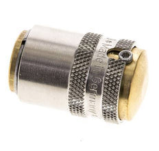Messing DN 9 Tempereerkoppeling Snelkoppeling D13 mm Loskoppelbeveiliging