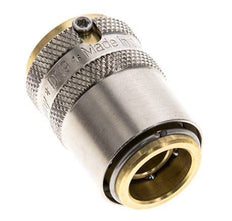 Messing DN 9 Tempereerkoppeling Snelkoppeling D13 mm Loskoppelbeveiliging