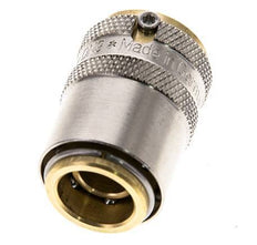 Messing DN 9 Tempereerkoppeling Snelkoppeling D13 mm Loskoppelbeveiliging