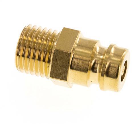 Messing DN 9 Tempereerkoppeling Insteeknippel M14x1.5 Buitendraad Dubbele afsluiting