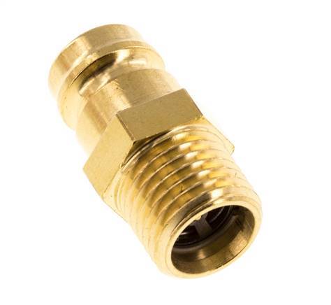 Messing DN 9 Tempereerkoppeling Insteeknippel M14x1.5 Buitendraad Dubbele afsluiting
