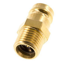 Messing DN 9 Tempereerkoppeling Insteeknippel M14x1.5 Buitendraad Dubbele afsluiting