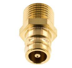 Messing DN 9 Tempereerkoppeling Insteeknippel M16x1.5 Buitendraad Dubbele afsluiting