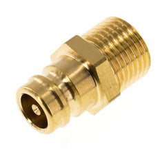 Messing DN 9 Tempereerkoppeling Insteeknippel M16x1.5 Buitendraad Dubbele afsluiting