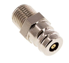 Messing DN 9 Tempereerkoppeling Insteeknippel G 1/4 inch Buitendraad Dubbele afsluiting
