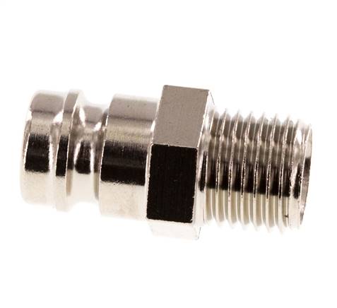 Messing DN 9 Tempereerkoppeling Insteeknippel G 1/4 inch Buitendraad Dubbele afsluiting