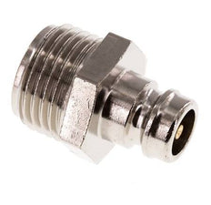 Messing DN 9 Tempereerkoppeling Insteeknippel G 1/2 inch Buitendraad Dubbele afsluiting