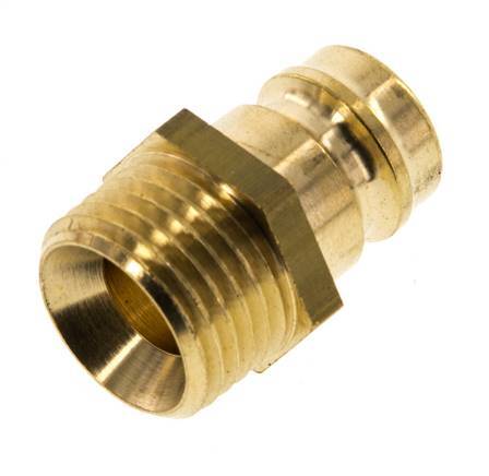 Brass DN 9 Mold Coupling Plug M16x1.5 Male Threads [5 Pieces]