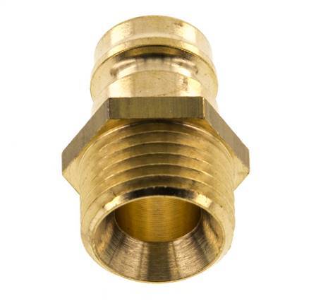 Messing DN 9 Tempereerkoppeling Insteeknippel M16x1.5 Buitendraad [5 Stuks]