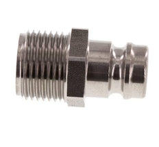 RVS DN 9 Tempereerkoppeling Insteeknippel G 3/8 inch Buitendraad Dubbele afsluiting