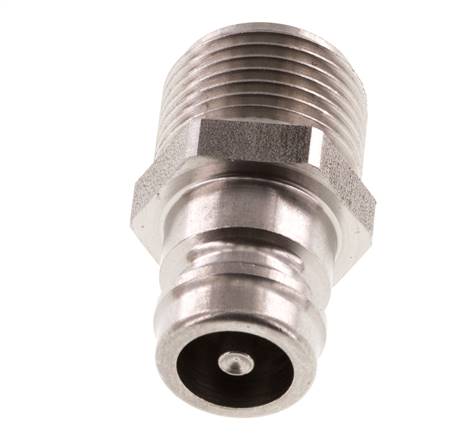 RVS DN 9 Tempereerkoppeling Insteeknippel G 3/8 inch Buitendraad Dubbele afsluiting