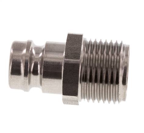 RVS DN 9 Tempereerkoppeling Insteeknippel G 3/8 inch Buitendraad Dubbele afsluiting
