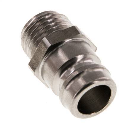 RVS DN 9 Tempereerkoppeling Insteeknippel G 1/4 inch Buitendraad