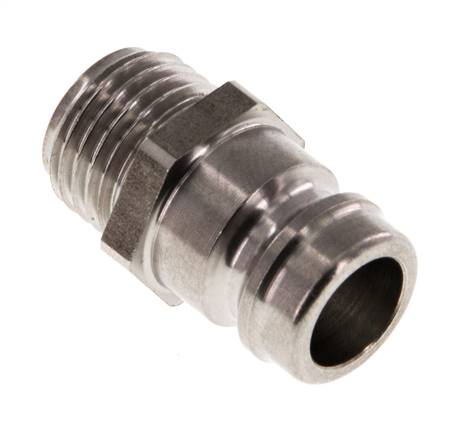 RVS DN 9 Tempereerkoppeling Insteeknippel G 1/4 inch Buitendraad
