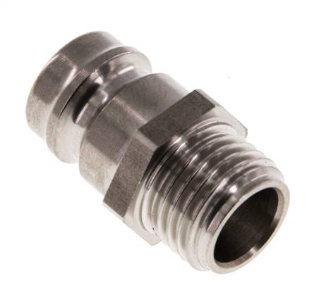 RVS DN 9 Tempereerkoppeling Insteeknippel G 1/4 inch Buitendraad