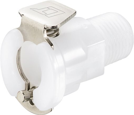 POM DN 3.2 Linktech Koppeling Snelkoppeling R 1/8 inch Buitendraad 20 Series