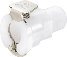 POM DN 3.2 Linktech Koppeling Snelkoppeling R 1/8 inch Buitendraad 20 Series