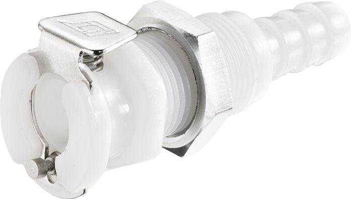 POM DN 3.2 Linktech Koppeling Snelkoppeling 4.8 mm Slangpilaar Schotkoppeling 20 Series