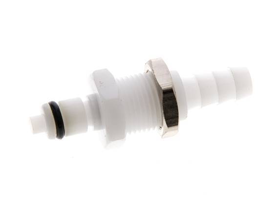 POM DN 3.2 Linktech Koppeling Insteeknippel 6.4 mm Slangpilaar Schotkoppeling 20 Series