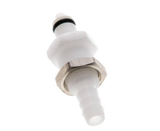POM DN 3.2 Linktech Koppeling Insteeknippel 6.4 mm Slangpilaar Schotkoppeling 20 Series
