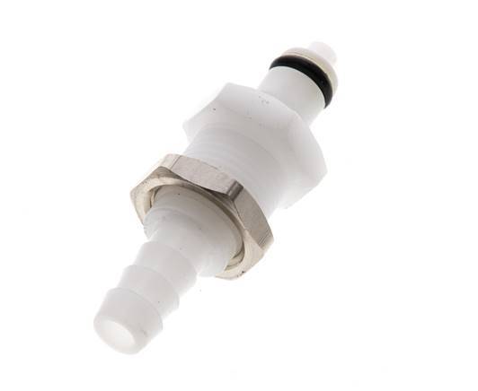 POM DN 3.2 Linktech Koppeling Insteeknippel 6.4 mm Slangpilaar Schotkoppeling 20 Series