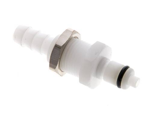POM DN 3.2 Linktech Koppeling Insteeknippel 6.4 mm Slangpilaar Schotkoppeling 20 Series