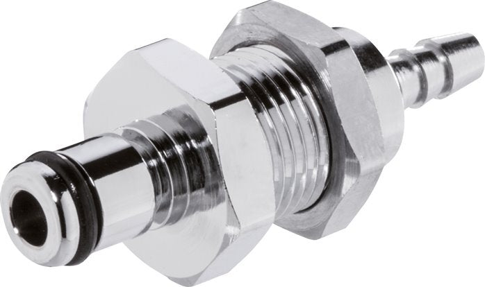 Messing DN 3.2 Linktech Koppeling Insteeknippel 3.2 mm Slangpilaar Schotkoppeling 20 Series