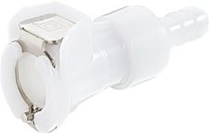 POM DN 6.4 Linktech Koppeling Snelkoppeling 9.5 mm Slangpilaar Dubbele afsluiting 40 Series