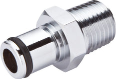 Messing DN 6.4 Linktech Koppeling Insteeknippel 1/4 inch NPT buitendraad Dubbele afsluiting 40 Series