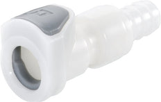 POM DN 6.4 Linktech Koppeling Snelkoppeling 6.4 mm Slangpilaar Dubbele afsluiting 50 Series