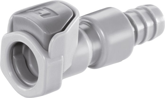 PP DN 6.4 Linktech Koppeling Snelkoppeling 9.5 mm Slangpilaar Dubbele afsluiting 50 Series