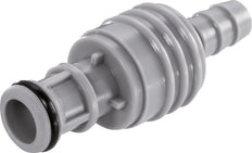 PP DN 6.4 Linktech Koppeling Insteeknippel 9.5 mm Slangpilaar Dubbele afsluiting 50 Series