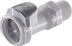 PP DN 9.5 Linktech Koppeling Snelkoppeling 3/8 inch NPT buitendraad Dubbele afsluiting 60 Series