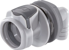PP DN 9.5 Linktech Koppeling Snelkoppeling 12.7 mm Slangpilaar Schotkoppeling Dubbele afsluiting 90-deg 60 Series