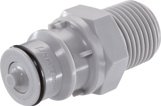 PP DN 9.5 Linktech Koppeling Insteeknippel 3/8 inch NPT buitendraad 60 Series