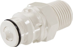 PSU DN 9.5 Linktech Koppeling Insteeknippel 1/2 inch NPT buitendraad Dubbele afsluiting 60 Series
