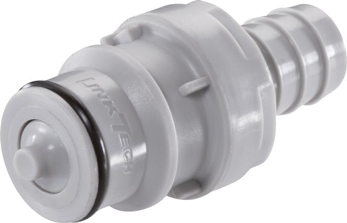 PP DN 9.5 Linktech Koppeling Insteeknippel 9.5 mm Slangpilaar Dubbele afsluiting 60 Series