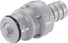 PP DN 9.5 Linktech Koppeling Insteeknippel 9.5 mm Slangpilaar Dubbele afsluiting 60 Series