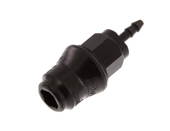 POM DN 5 Koppeling Snelkoppeling 4 mm Slangpilaar