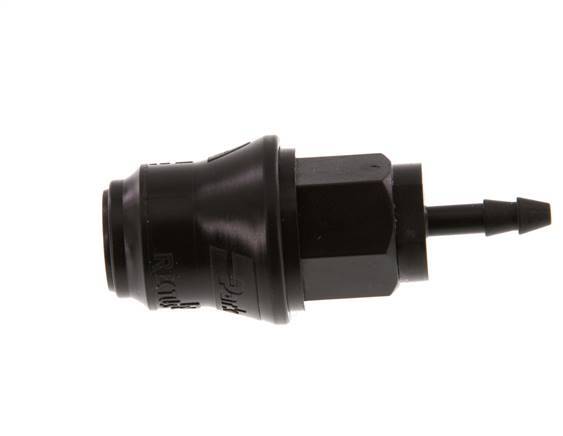 POM DN 5 Koppeling Snelkoppeling 4 mm Slangpilaar