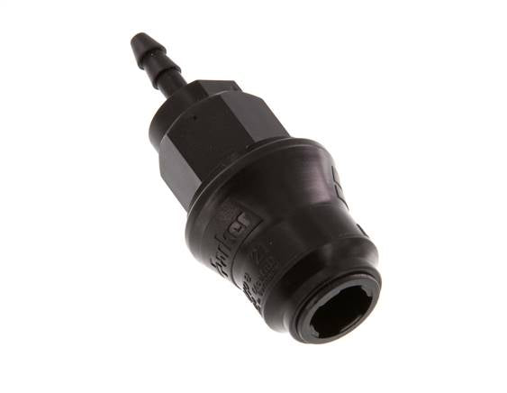 POM DN 5 Koppeling Snelkoppeling 4 mm Slangpilaar