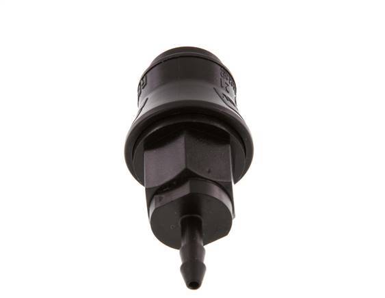 POM DN 5 Koppeling Snelkoppeling 4 mm Slangpilaar