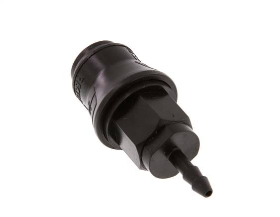 POM DN 5 Koppeling Snelkoppeling 4 mm Slangpilaar