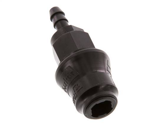 POM DN 5 Koppeling Snelkoppeling 6 mm Slangpilaar
