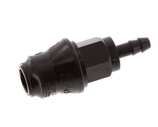 POM DN 5 Koppeling Snelkoppeling 6 mm Slangpilaar